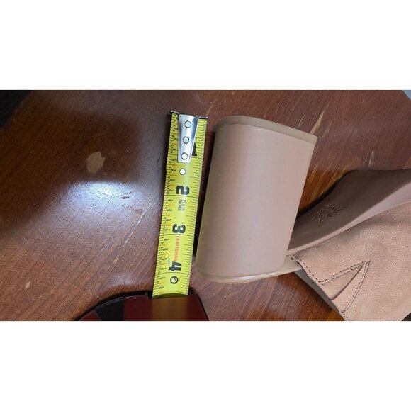 Naturalizer Women's Nude Leather Mule Heeled Sandals Chunky Block Heel Size 7 - Picture 8 of 8